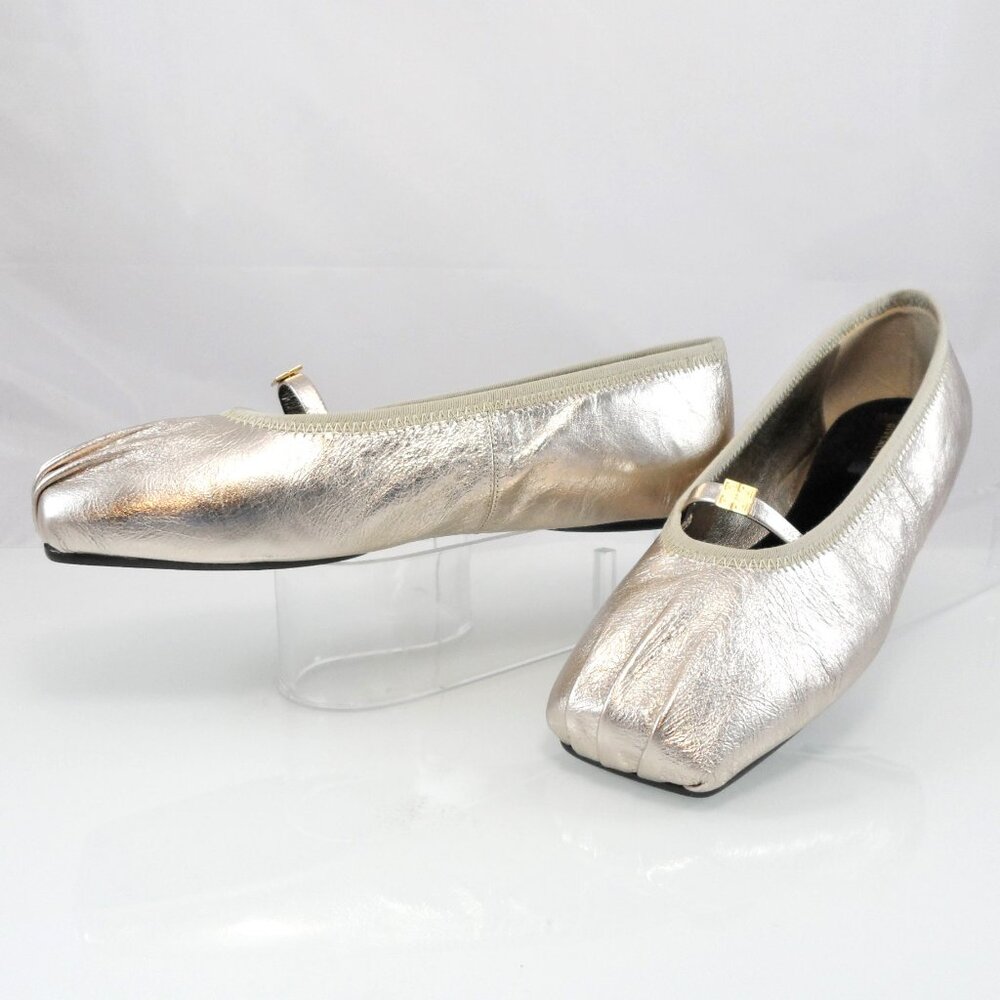 NIB$775 GIVENCHY Embellished Pleated Metallic 4G Ballerina Slip-On Flats 36 6 - Picture 9 of 16